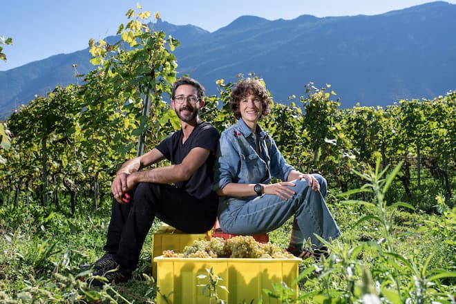 Fully - 29 septembre 2025 - Domaine la Rodeline, Michaël Egloff et Emmanuelle Roduit. (Héloïse Maret / Studio54) Cave La Rodeline, Fully, VS