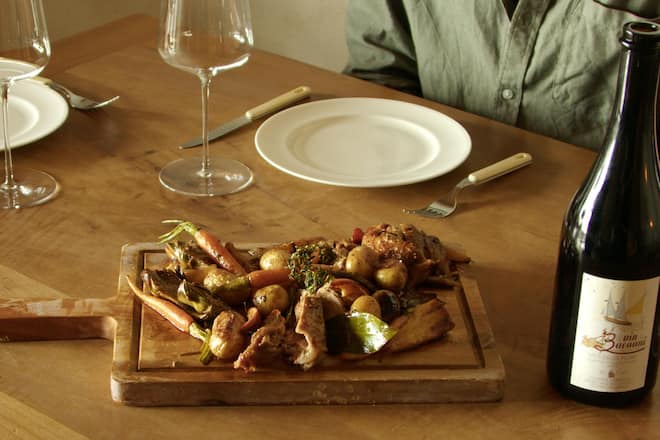 Épaule confite d'agneau de lait alpin