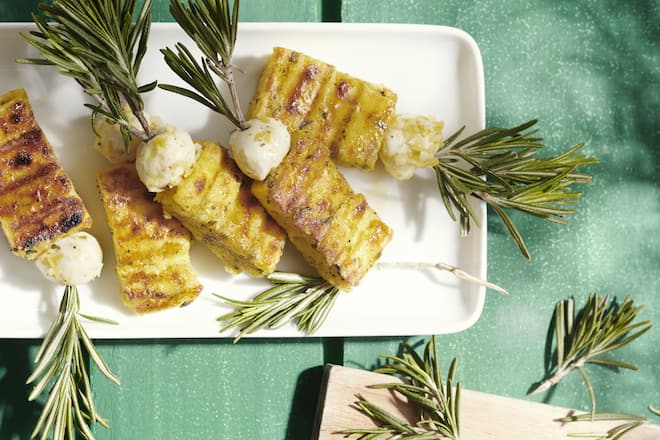 Polenta-Rosmarin-Mozzarella-Sticks, Sbrinz AOP