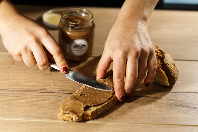 Pâte à tartiner Chalet Chocolat Crissier tartine