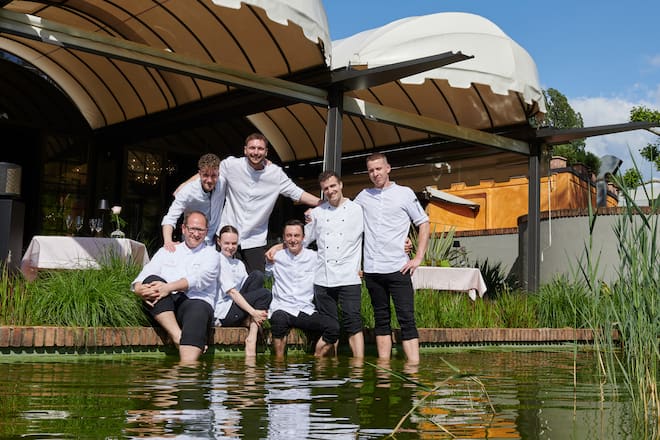 Giardino, Restaurant Ecco, Rolf Fliegauf, Ascona, TI