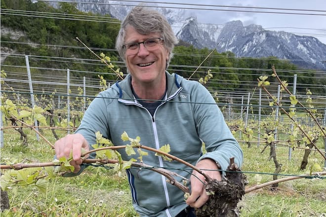 Mark Däppen, Winzer und Arzt, Inner Hag Weinbau in Trimmis, GR