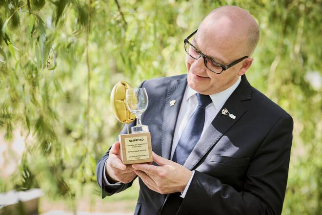 Der Gastgeber des Jahres" 2024 Esteban Valle, am Freitag, den 18. Juni 2024, in der Domaine Châteauvieux in Satigny. (© Gabriel Monnet)