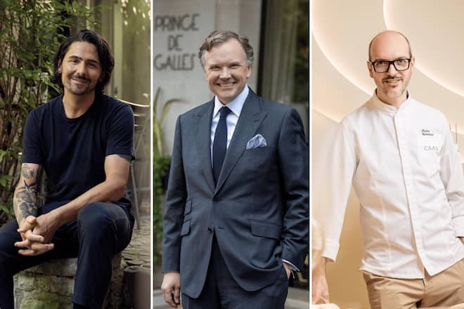 News: Kochkurs bei Nenad, Topjob für Clarinval Nenad Mlinarevic, Philippe Clarinval, Pietro Catalano.