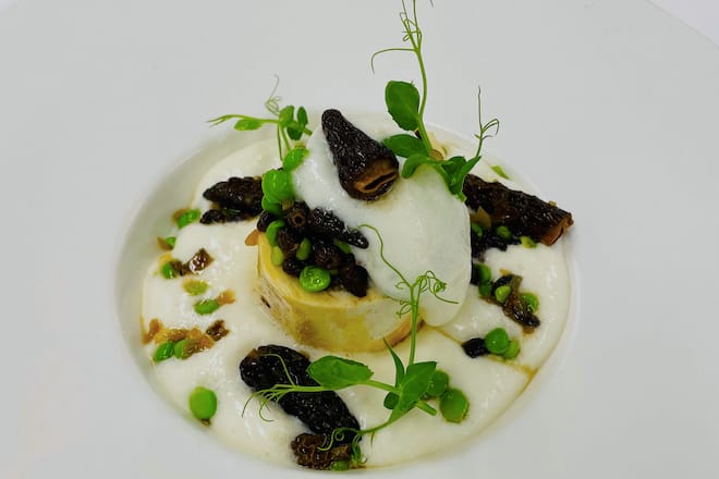 Petits pois morilles os moelle Cédric Bourassin EHL