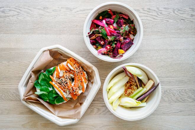 Lieferdienst vom veganen Restaurant Kle in Zürich von Zineb Zizi Hattab