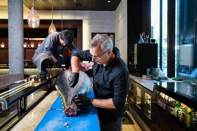 Tuna von Bianchi im The Chedi in Andermatt