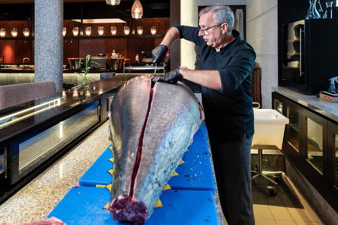 Tuna von Bianchi im The Chedi in Andermatt