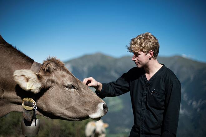 Küchenchef Mathias Kotzbeck Casa Caminada auf der Alp 2021