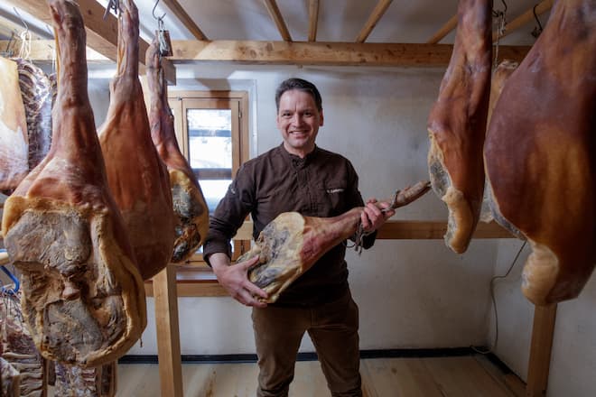 Schweizer Fleisch Metzger Jörg Brügger Hansjörg Ladurner Lenzerheide Februar 2021