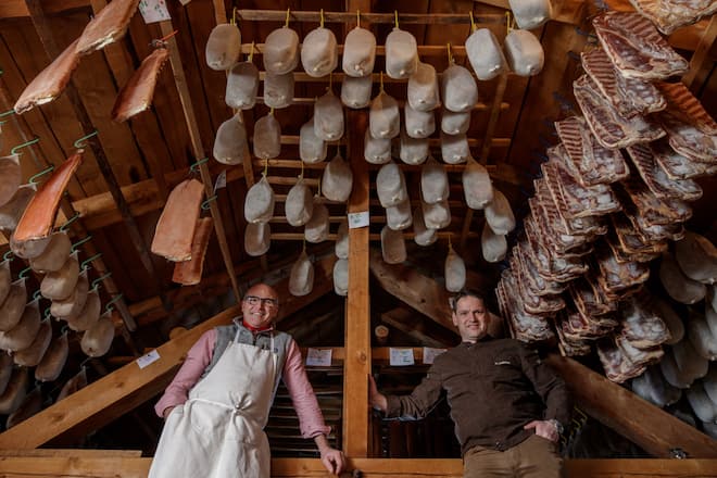 Schweizer Fleisch Metzger Jörg Brügger Hansjörg Ladurner Lenzerheide Februar 2021