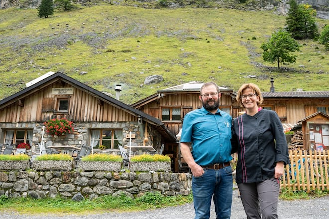 «Mein Gemspfeffer-Geheimtipp? Stäfelialp!» Richi und Edith Arnold September 2021