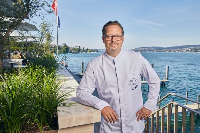 Alexander Kroll, Koch im The Boat House, Thalwil, 04.08.2019 / Foto Lucia Hunziker