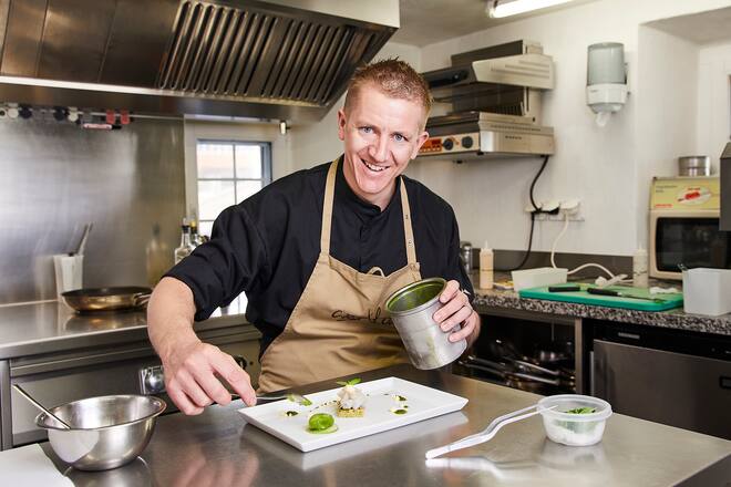 CASA ALVA, Restaurant & Hotel, Reto & Saskia Gadola, GenussGastroGadola GmbH, Via Visut 31, 7014 Trin, am 16.03.2020. Foto Lucia Hunziker