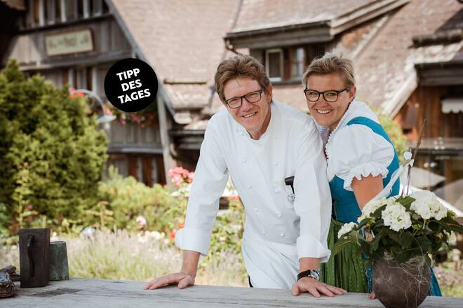 Chefkoch Walter Klose und Frau Manuela Klose, Zum Gupf, Rehetobel