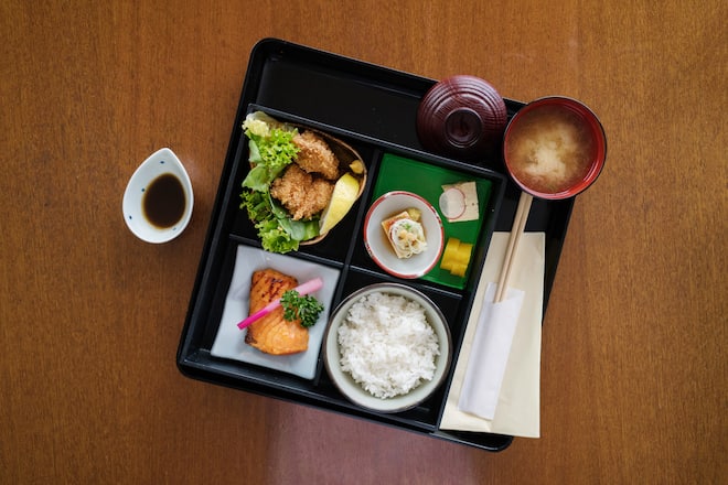 Bento Box im japanischen Restaurant Bimi in Zürich Seefeld