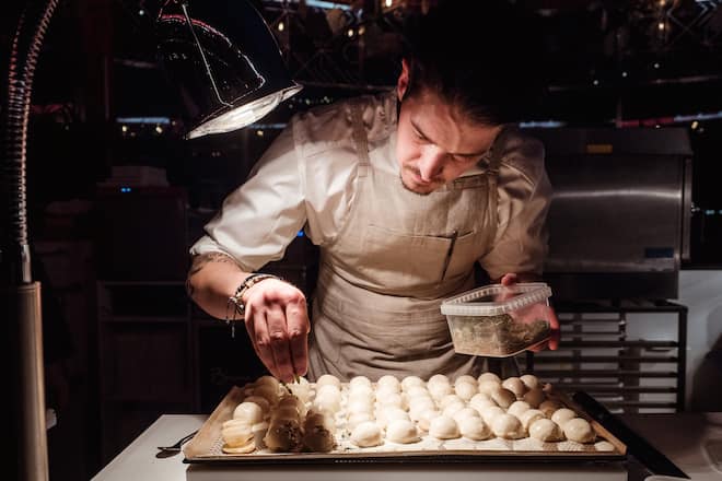 Mario Garcia wurde 5. am Bocuse dâOr in Lyon. Jetzt ist er zurück und macht ein Pop up im Lido Luzern. - Donnerstag, 7. Februar 2019 - Copyright Olivia Pulver
