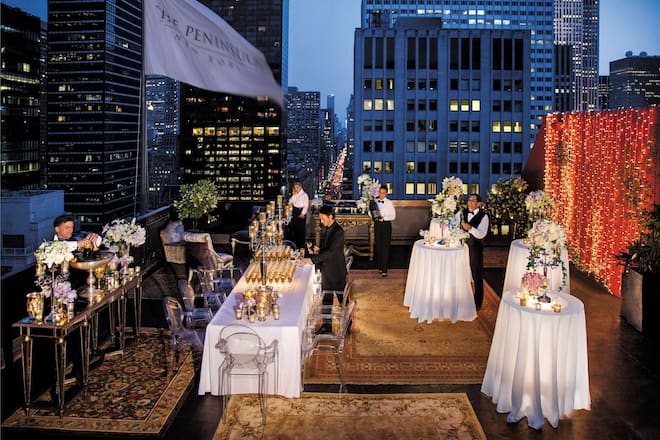 New York Peninsula Salon de Ning Deck