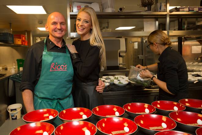 Rico Zandonella mit Christa Rigozzi