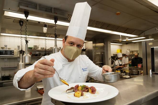 LUGANO, 20.05.2021 - Alessandro Boleso (Chef Grand Hotel Villa Castagnola). copyright by www.steineggerpix.com / photo by remy steinegger