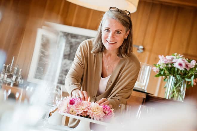Inhaberin Margriet Schnaibel - Nespresso Gourmetweeks im Restaurant Taggenberg, Winterthur - Marko Prüstel, Chefkoch & Margriet Schnaibel, Inhaberin - Donnerstag, 25.10.2018 - Copyright Olivia Pulver