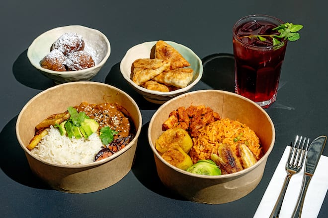 Kafi Ö und Mooga in Zürich vegane afrikanische Küche Jollof Rice Matoke Maafe