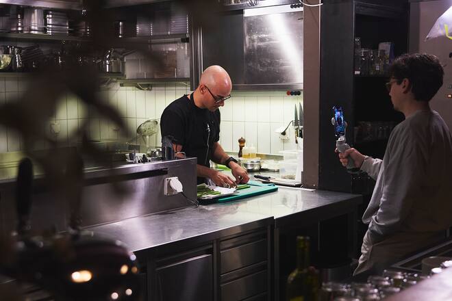 Gino Miodragovic Wirtschaft im Franz Live-Cooking Züri isst mit Pascal Grob