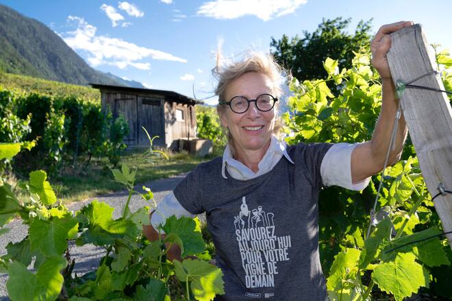 Header neu Marie-Thérèse Chappaz, Winzerin