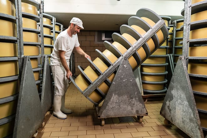 Käserei Hildisrieden Produktion Sbrinz AOP 2022