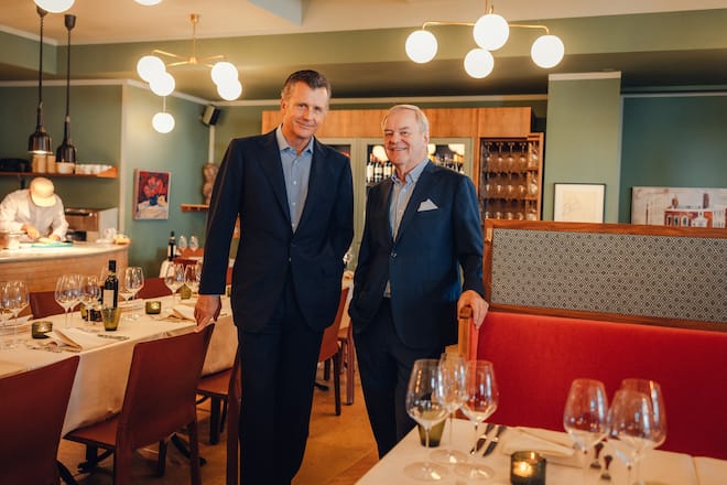 Philipp Hildebrand und Rudi Bindella