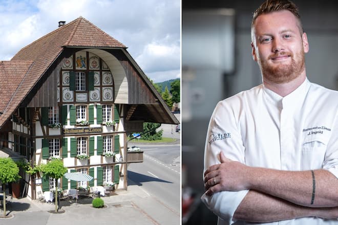 Löwen Messen undKüchenchef Jonas Ingold