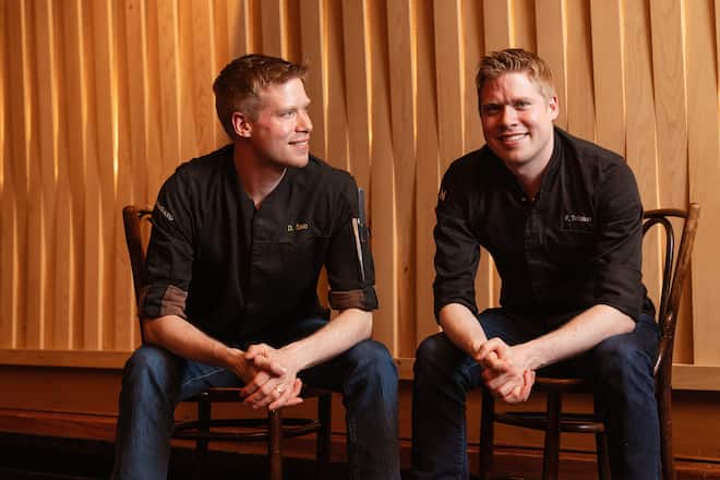 Dominik Sato, Fabio Toffolon, Restaurant zum Ãusseren Stand - fotografiert im Tschuggen Hotel in Arosa - 7. Januar 2022 - Copyright Olivia Pulver