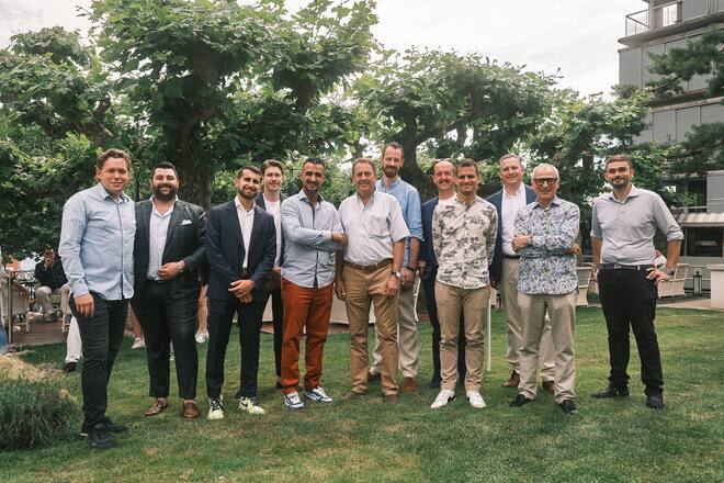 Von links nach rechts: Mattias Roock, Federico Paladino, Samuel Carugati, Lukas Kiener, Mohamed Azeroual, Richard Stöckli, Clément Bourgeois, Nicolas Darnauguilhem, Grégory Wyss, Mike Wehrle, Mauro Capelli