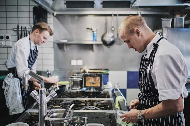 David Heimer (vorne) und Lukas Zehnder, Restaurant Josef