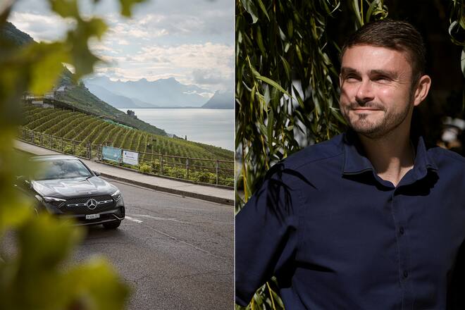 Mercedes Tour mit Guy Ravet entlang des Genfer Sees, am Freitag 15 September 2023 im Blonay-Saint-Légier. (© Gabriel Monnet)