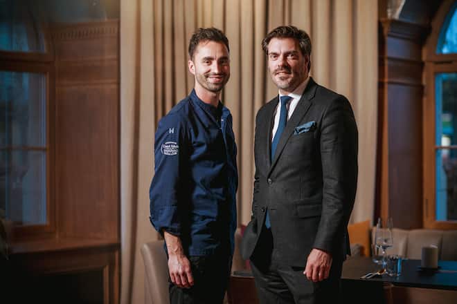 Edouard Cossy - Champagne Laurent-Perrier bei Koch des Jahres Silvio Germann im Restaurant Mammernsberg