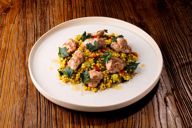 Rezept: Kalbsmilken mit Couscous-Perlen
