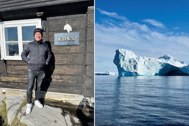 Luca Bianchi in Grönland im Koks