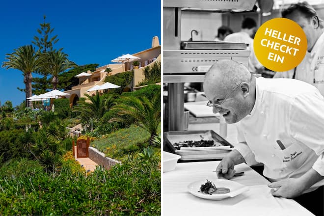 Heller checkt ein Vila Joya