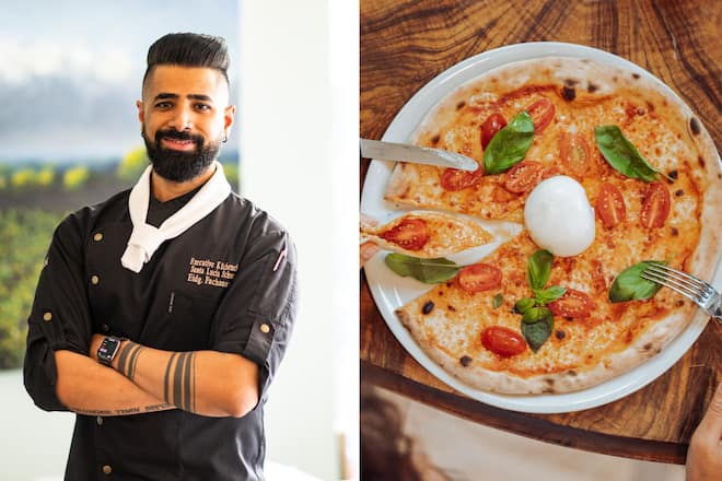 Javaid Mohammad ist Executive Küchenchef bei «Santa Lucia». Er weiss, wie man Pizza auch zu Hause hinbekommt.