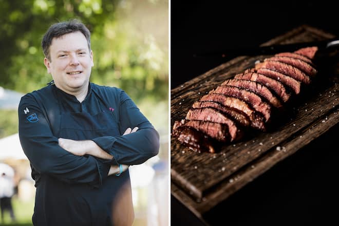 Marco Böhler und Steak