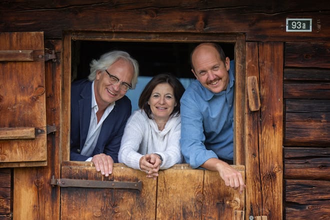 - v.l. Thomas & Brigitte Frei mit Nicolas Darnauguilhem.