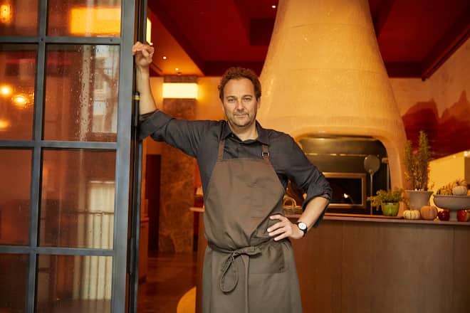 Daniel Humm inside the Humm Restaurant NYC