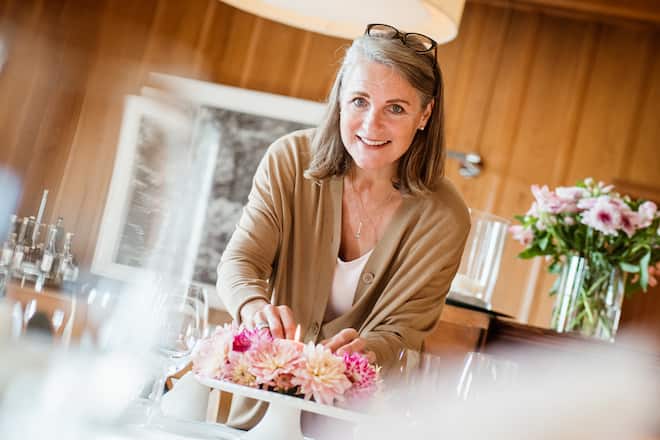Inhaberin Margriet Schnaibel - Nespresso Gourmetweeks im Restaurant Taggenberg, Winterthur - Marko Prüstel, Chefkoch & Margriet Schnaibel, Inhaberin - Donnerstag, 25.10.2018 - Copyright Olivia Pulver