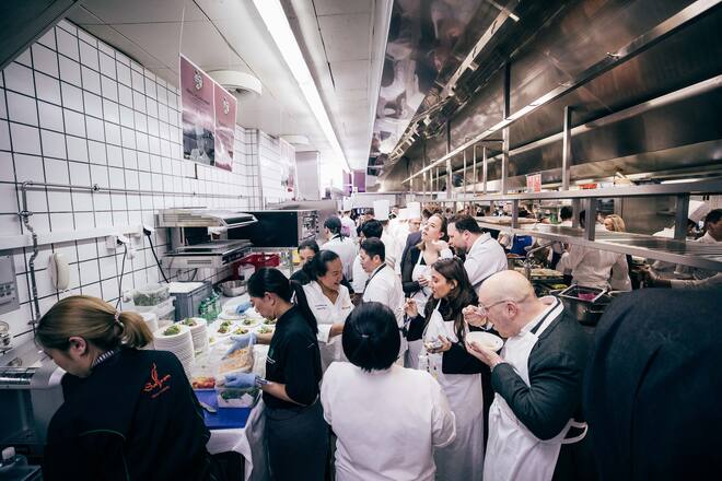 Impressionen der Kitchen Party am St. Moritz Gourmet Festival 2020 in St. Moritz, am 04. Februar 2020. (PPR/WITWINKEL/David Hubacher)