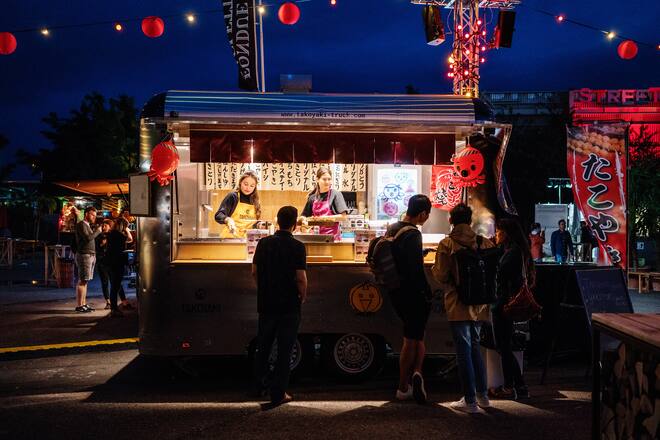 Takoyaki Truck am Street Food Festival Zürich