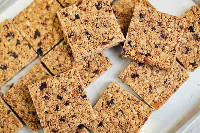 Tanja Grandits, Sterneköchin, kriert einen Müesli-Riegel für die Ringier-Initiative Equal Voice, Restaurant Stucki, Basel, 02.03.2021, Foto Lucia Hunziker