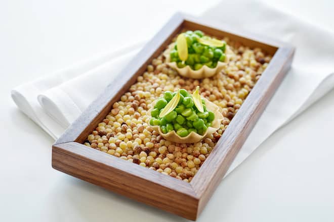 Erbsentartelette UniQuisine Atelier