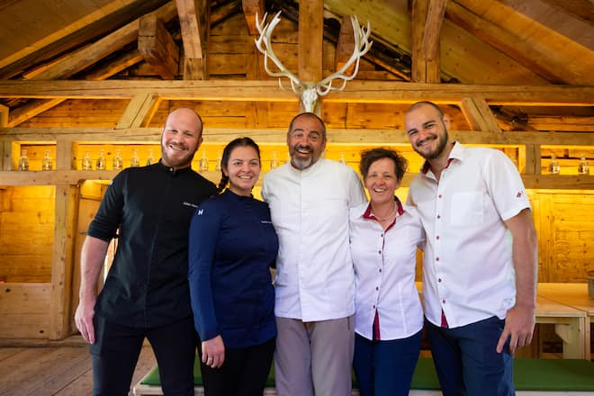 v.l. Julian Harm, Svenja, Ueli, Doris, Lukas Kellenberger.