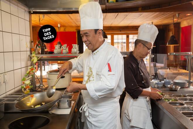 v.l. Loke Kah Hing (Chef) mit Mak Shun Fai